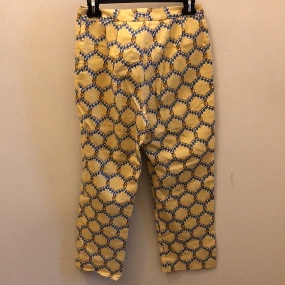 Vintage Judy Lee Cole Cropped Pants High Rise Size 4 Retro Honeycomb - Picture 5 of 6